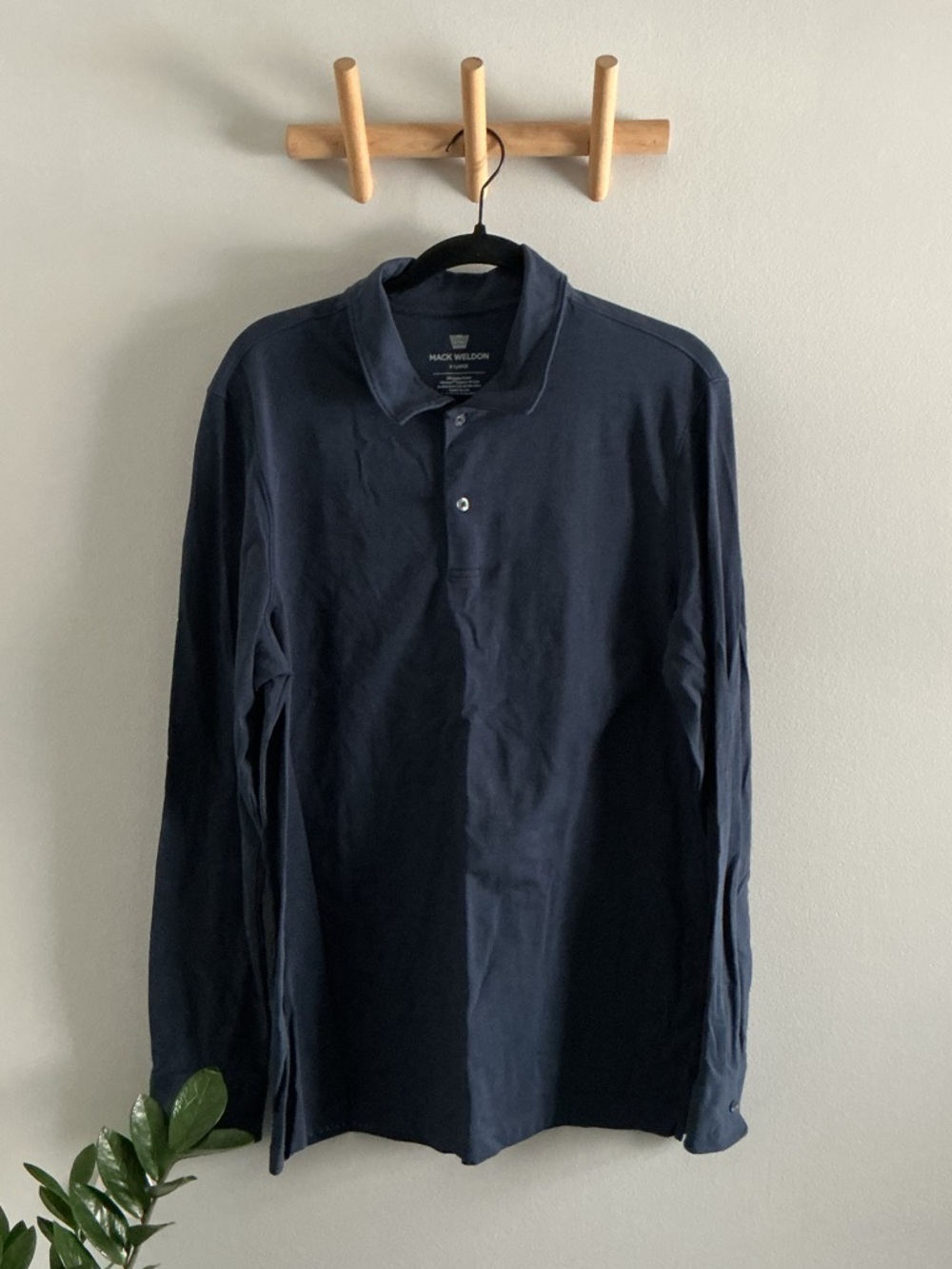 Mack Weldon SILVER Long-Sleeve Polo